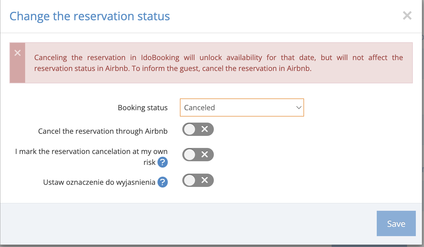 Ability to cancel Airbnb bookings from the IdoBooking panel - Ability to cancel Airbnb bookings from the IdoBooking panel